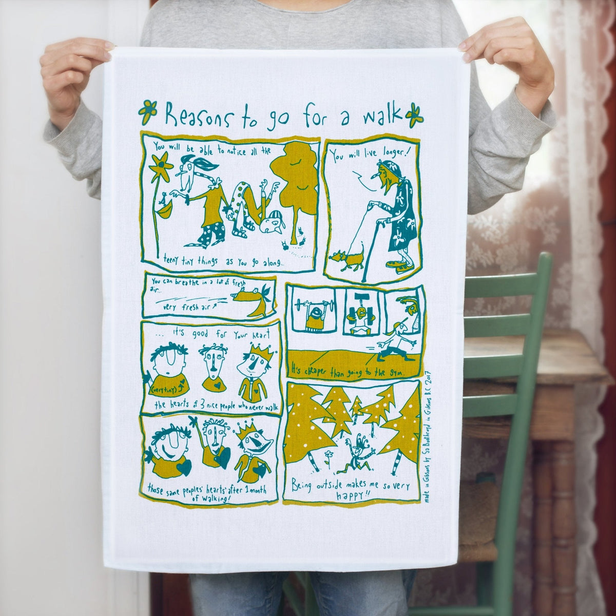 Tea Towel - Reasons for Walk