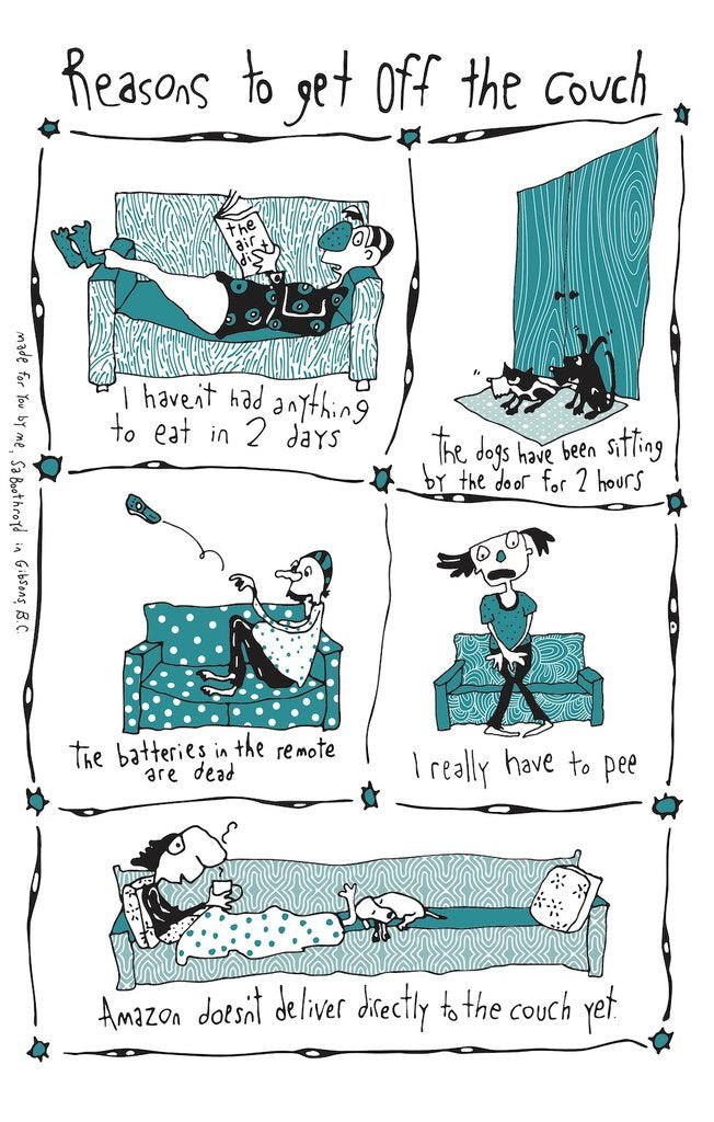Tea Towel - Reasons To Get Off Couch