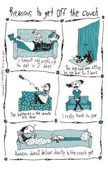 Tea Towel - Reasons To Get Off Couch