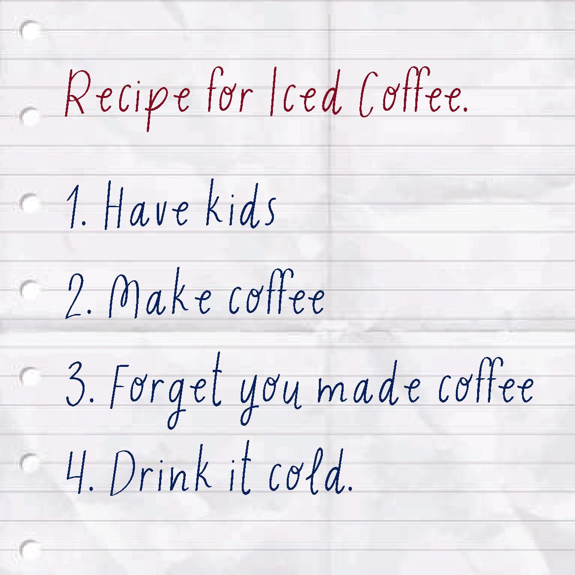 Coasters or Magnets - Recipe For Iced Coffee