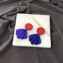 Seashell Drop Statement Earrings, Post or Clip On – "Sarah"