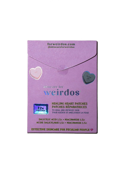 32 patchs anti-boutons en forme de cœur