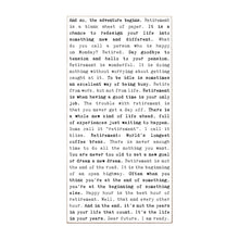 Typewriter Sign - Retirement