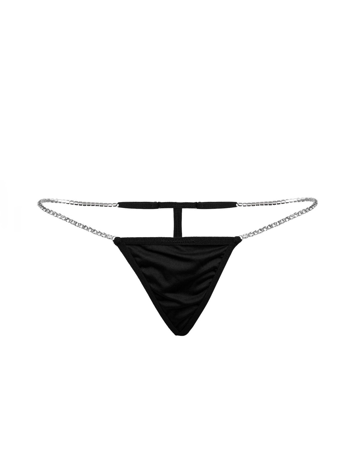 Adjustable Sides Rhinestone Thong, Eclipse