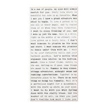 Typewriter Sign - Romance