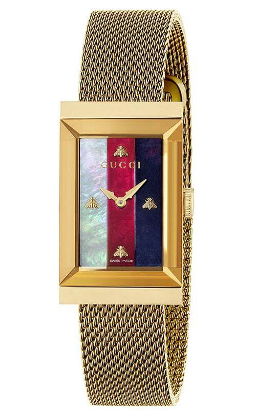 Montre rectangulaire GUCCI G-Frame PVD or YA147410
