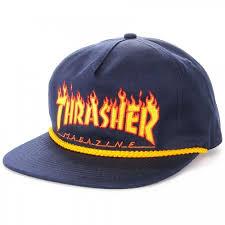 Casquette à visière plate Thrasher Flame Rope
