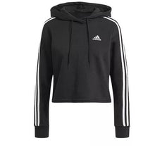 Haut court à capuche Essentials 3-Stripes Adidas pour femme