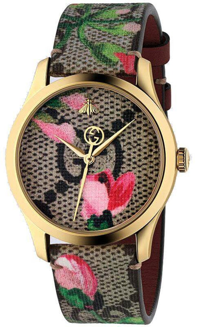 Montre GUCCI G-Timeless GG Blooms rose YA1264038A