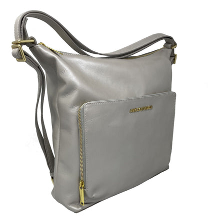 Sac à main convertible en cuir perlé, Alexandra