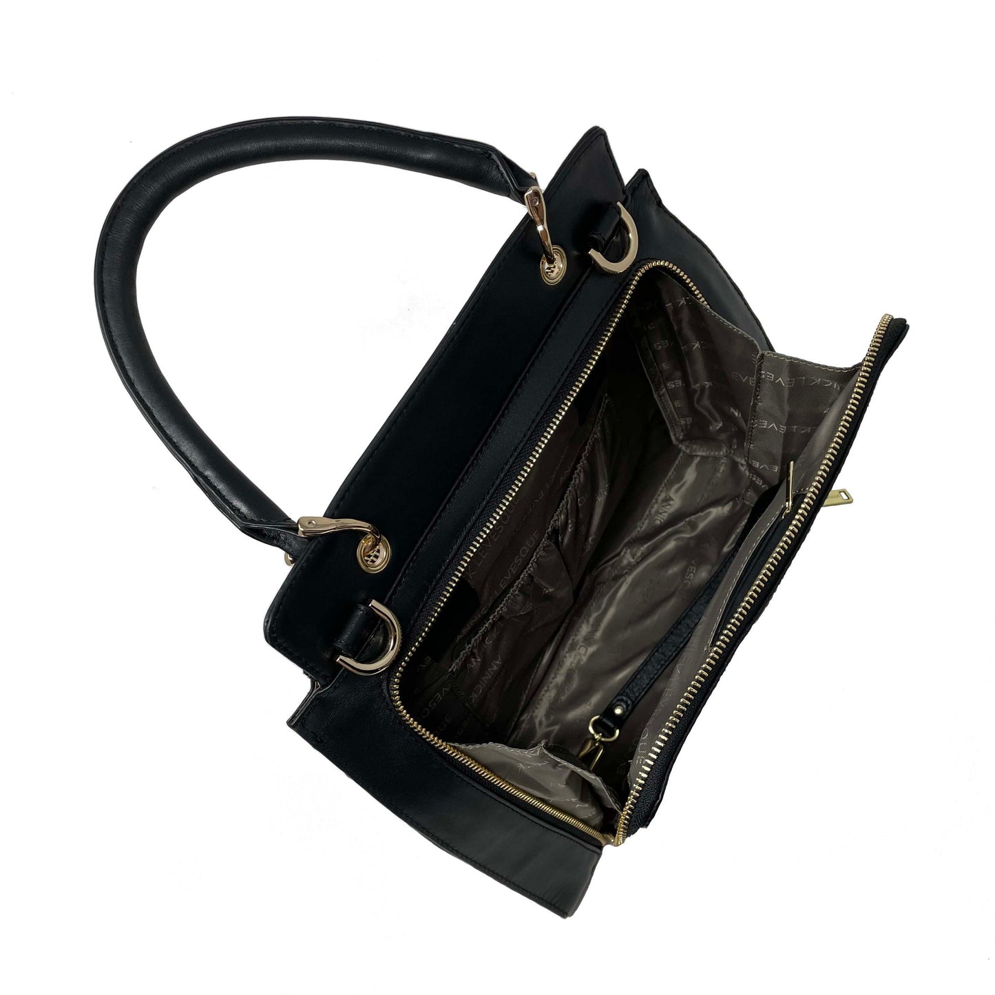Sac à main en cuir véritable noir, Chloé