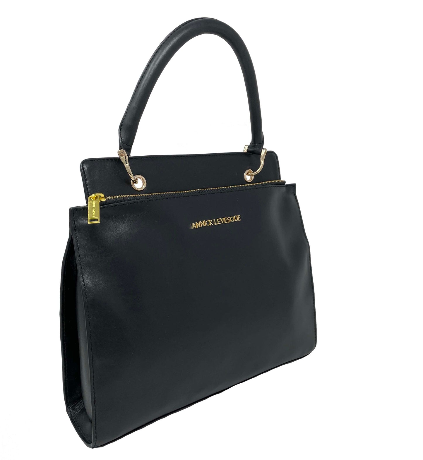Sac à main en cuir véritable noir, Chloé