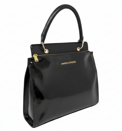 Genuine Black Patent Leather Handbag, Chloé