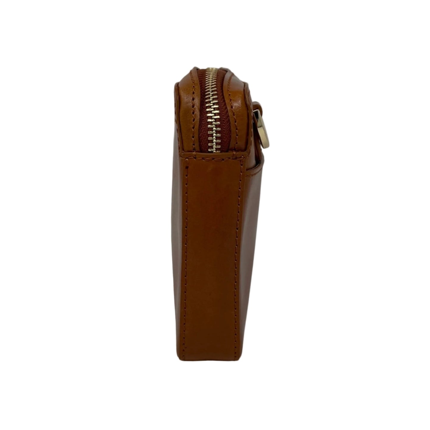 Small cognac leather shoulder bag - Annie