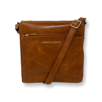 Cognac Leather Shoulder Bag | Gisèle - PRE-ORDER