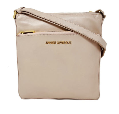 Sac à bandoulière en cuir Rose blush | Gisèle