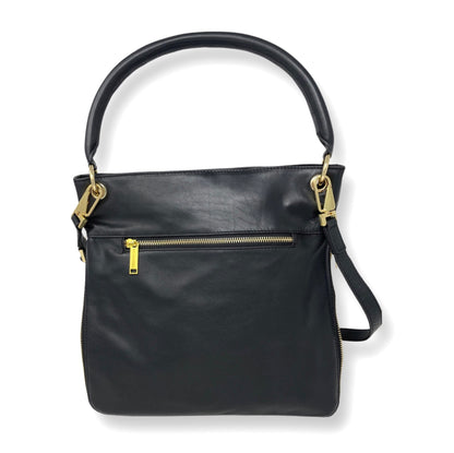 Black Genuine Leather Handbag, Amélie