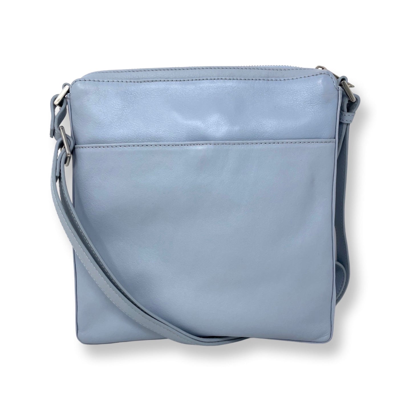 Gisèle, Sac à Bandoulière en cuir véritable Bleu Pâle