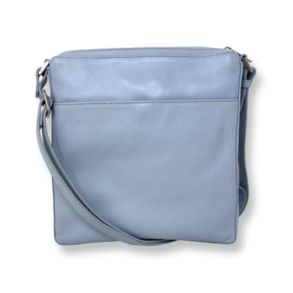 Gisèle, Sac à Bandoulière en cuir véritable Bleu Pâle