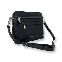 Petit sac à bandoulière en cuir noir - Brigitte - PRÉCOMMANDE