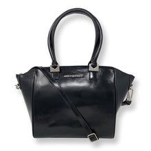 Sac à Main en Cuir Verni Noir Souple | Mona Moyen
