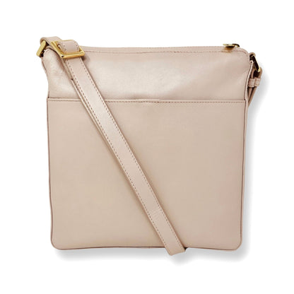 Sac à bandoulière en cuir Rose blush | Gisèle