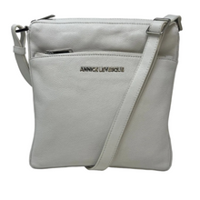 Sac à bandoulière en cuir blanc | Gisèle