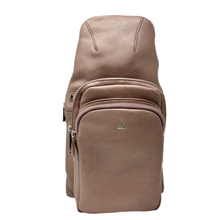 Sac bandoulière 3 en 1 Unisexe avec section pour carte RFID, Rose Platine Gabriel
