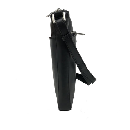 Sac à bandoulière en cuir noir | Gisèle