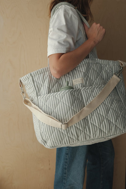 Sac à couches en coton biologique - Collection rayée (MIGRÉ à SAC A COUCHE)