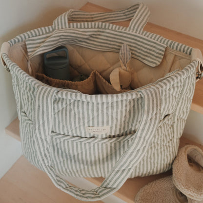 Sac à couches en coton biologique - Collection rayée (MIGRÉ à SAC A COUCHE)