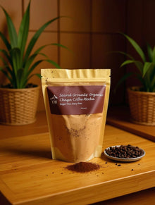 Sacred Grounds : Moka biologique au café et au chaga (sans sucre, sans produits laitiers)