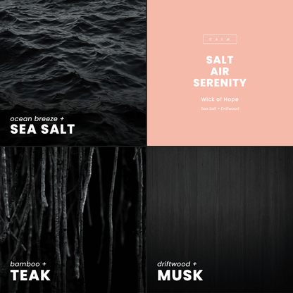 Salt Air Serenity Candle | Sea Salt + Driftwood