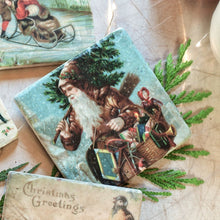 Marble Coasters - Lost & Found - Santa