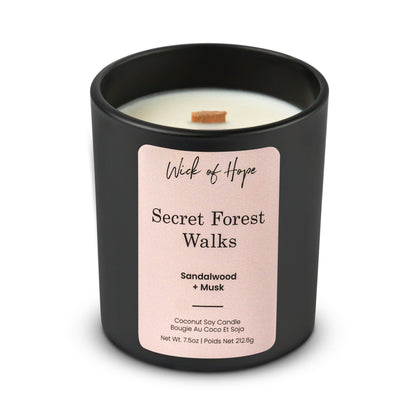 Secret Forest Walks Candle | Sandalwood + Musk