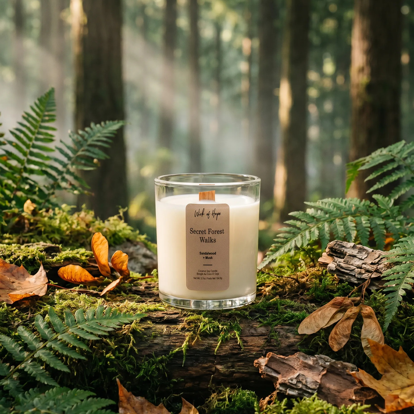 Secret Forest Walks Candle | Sandalwood + Musk