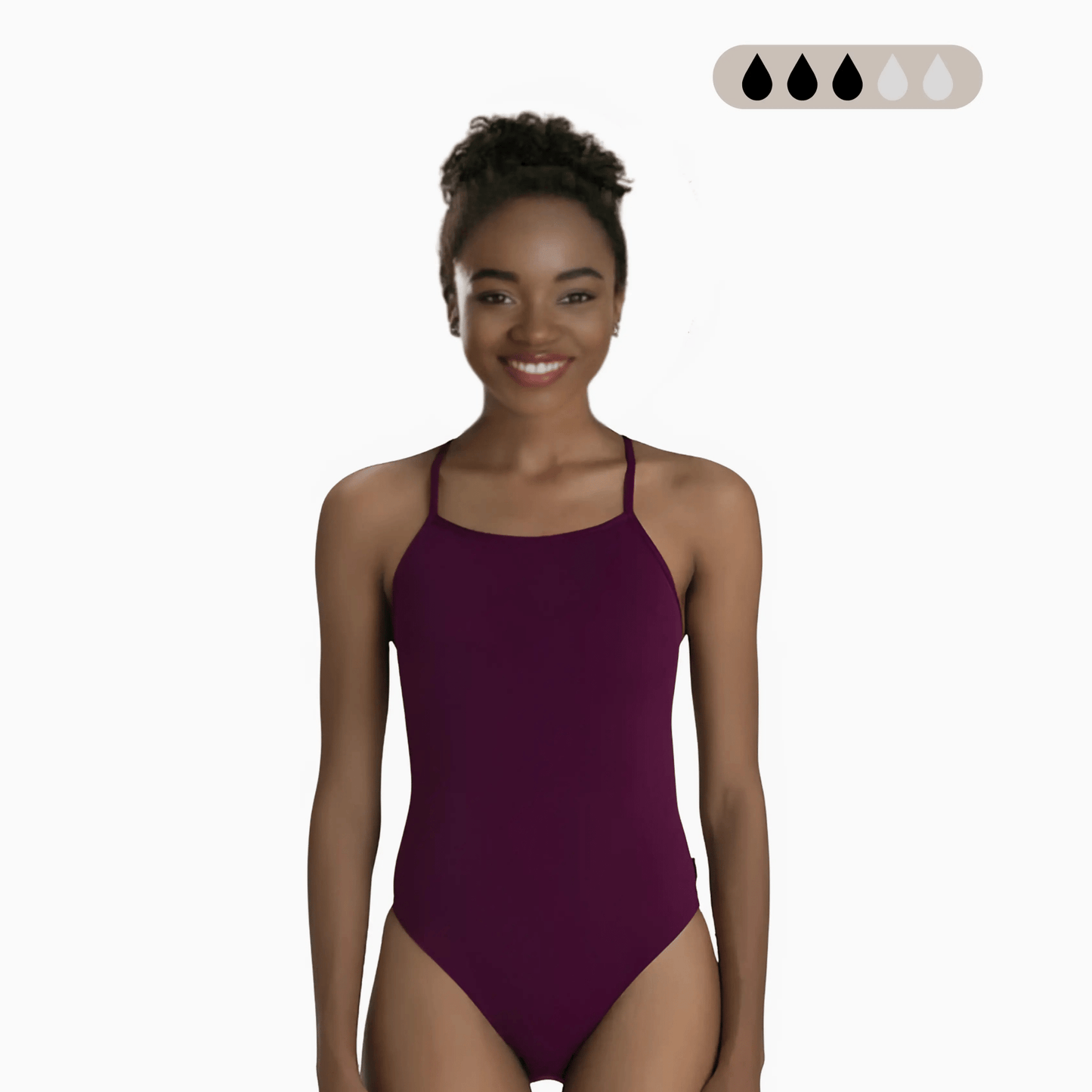 SecureFlo Merlot X-Back Period Training Swimsuit by Norca