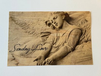 Wood Postcard - Sending Love