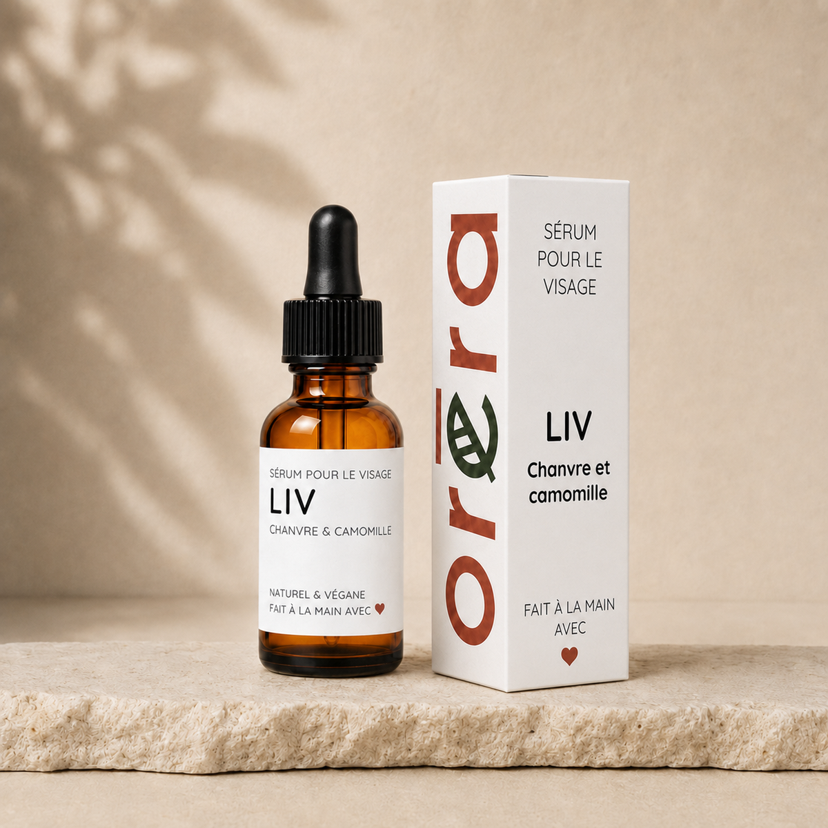 Sérum pour le visage et massage Gua Sha LIV chanvre & camomille