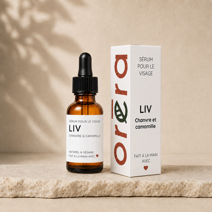 Sérum pour le visage et massage Gua Sha LIV chanvre & camomille