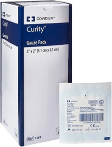 Compresse de gaze tissée Curity Premium 2"x2"