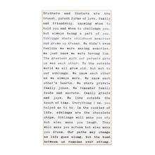 Typewriter Sign - Sibling