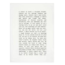 Tea Towel - Typewriter - Sisters