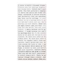 Typewriter Sign - Sisters