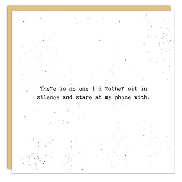 Stationery - Little Gem Card - Sit In Silence