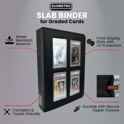 Classeur EVORETRO pour cartes graduées – Contient 36 cartes sous étui rigide