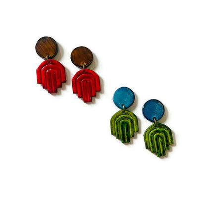 Boucles d'oreilles Art déco à tiges ou à clips