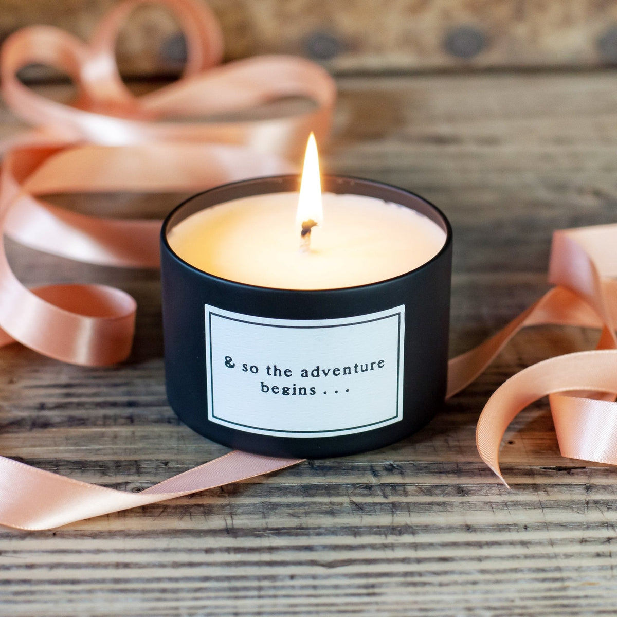 Candle - Quote - & So The Adventure Begins