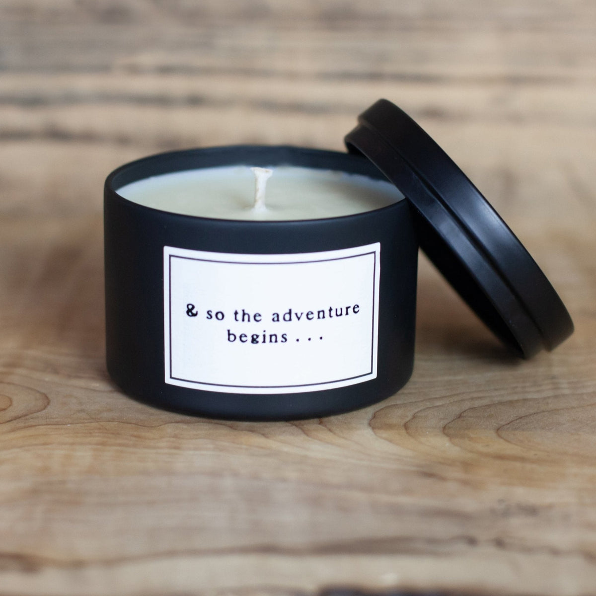Candle - Quote - & So The Adventure Begins