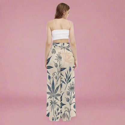 Soft Sativa Wide-Leg Trousers